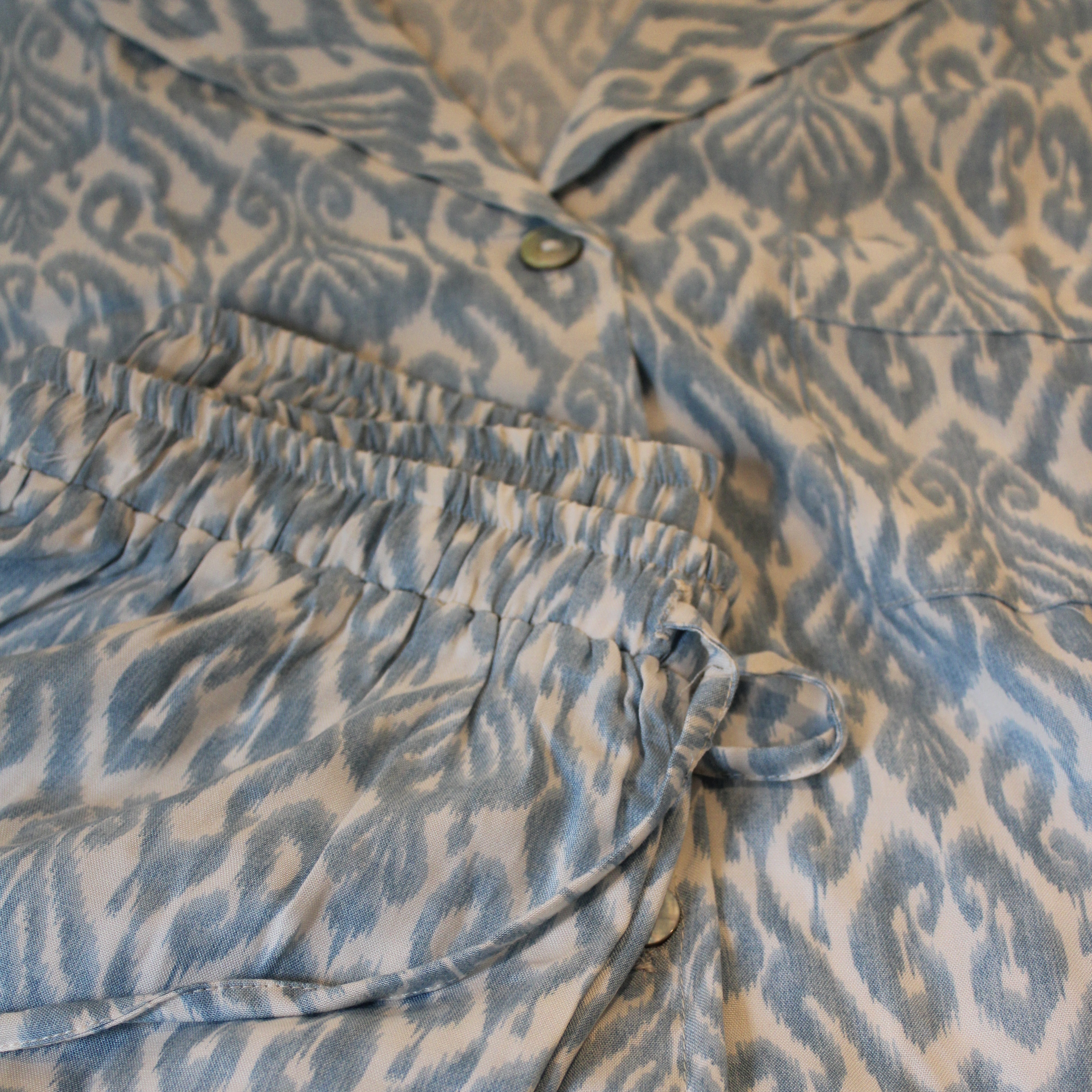 PIJAMA ÉTNICO CELESTE