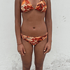 BIKINI TRIANGULO HOJAS NARANJAS