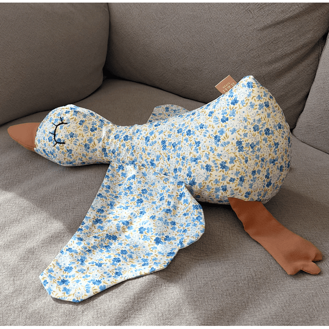 PATITO APEGO FLORES AZUL