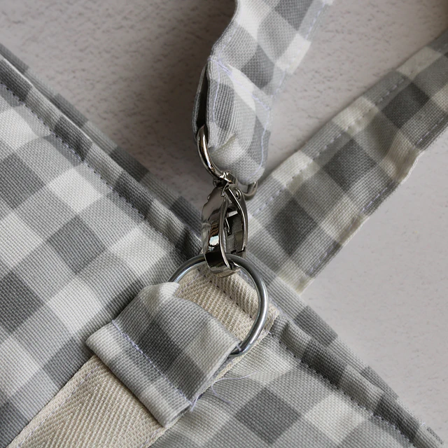 Bolso Mediano Vichy Gris