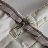 Bolso Mediano Crudo con Vuelos Beige 
