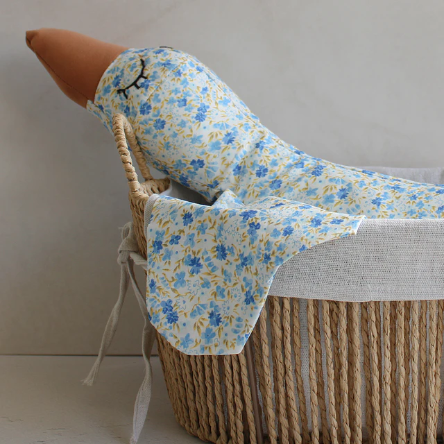 PATITO APEGO FLORES AZUL