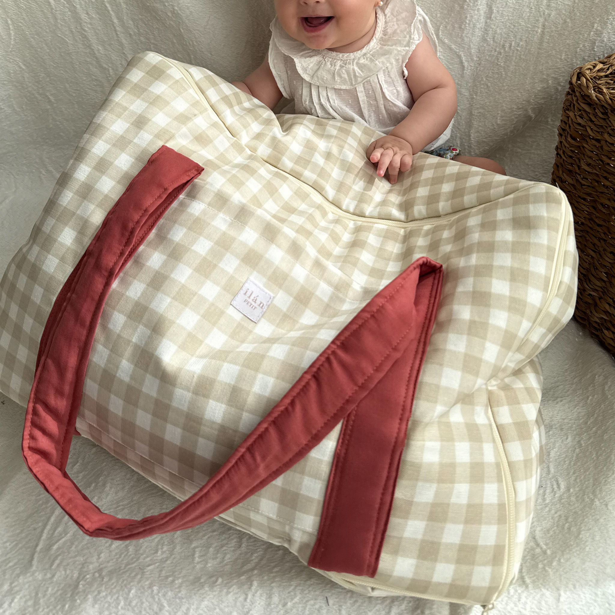 Bolso Maleta Vichy Beige