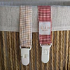 Porta Chupete Vichy Beige 