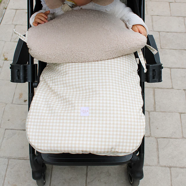 Saco de Invierno 2 en 1 Vichy Beige 