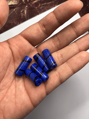 Firma Lisa M - Azul Royal com Preto Leitoso