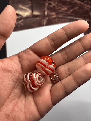 Pitanga XL - Cristal com Vermelho e Branco