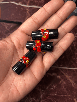 Firmas de Luxo XL - Preto com Vermelho