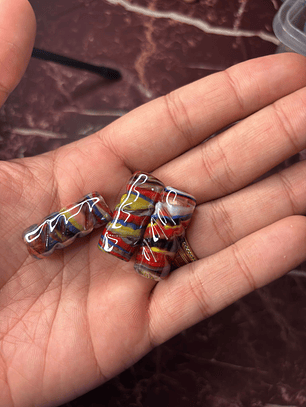 Firma Frizada L - Colorido Irizado