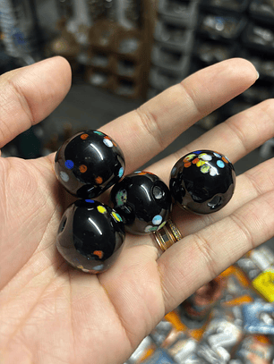 Bola XL - Preto com 7 Cores Leitoso