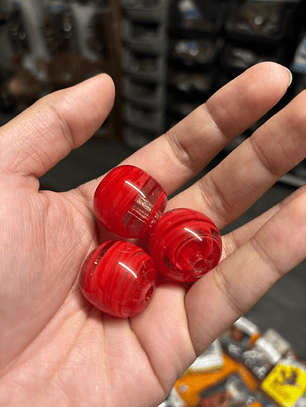 Bola XL vermelho transparente