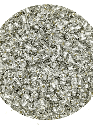 Missanga cristal transparente 4mm 500g