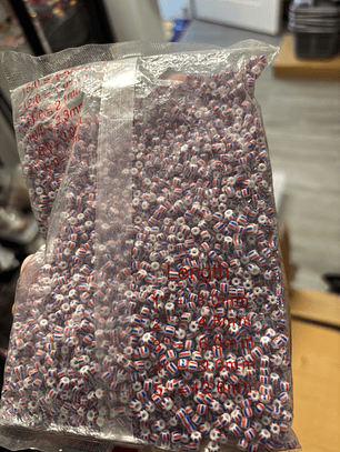 Missanga cristal dourada 4mm 360g