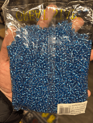 Missanga cristal Turquesa escuro 4mm 500g