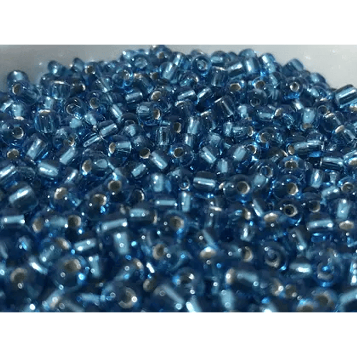 Missanga cristal azul 4mm 500g 1