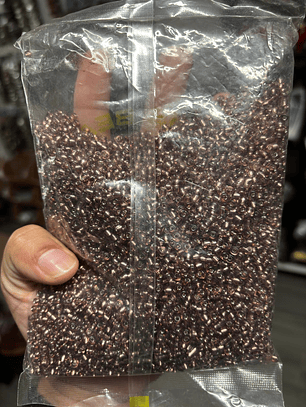 Missanga cristal castanho 4mm 500g