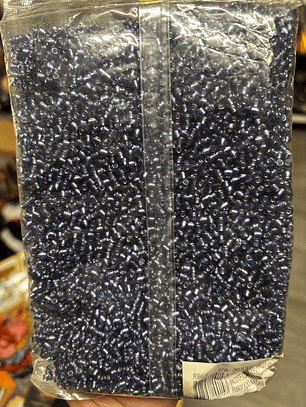 Missanga cristal azul marinho  4mm 500g