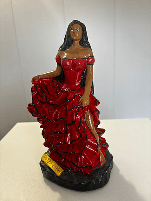 Pombagira 20cm vestido vermelho