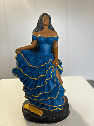 Pombagira 20cm vestido azul