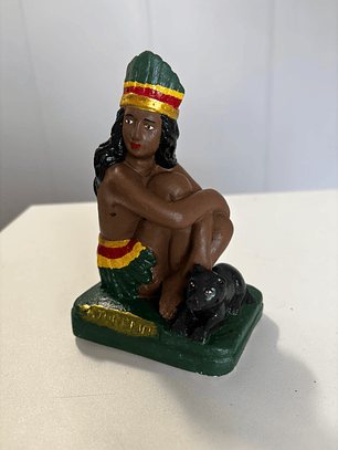 Cabocla Jurema 20cm cocar verde