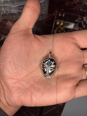 Pingente de Máscara Africana prata