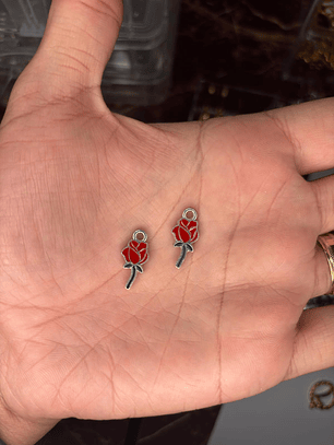 Pingente Flor - Flor Vermelha