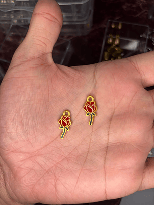 Pingente Flor - Flor Vermelha