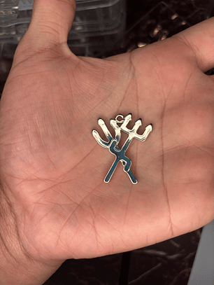 Pingente Tridente Duplo