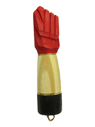 Figa de Guiné 5 cm - vermelho c/ preto