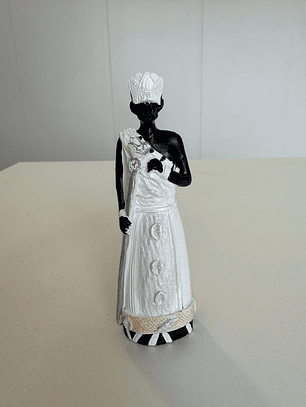 Oxalá em resina 10cm