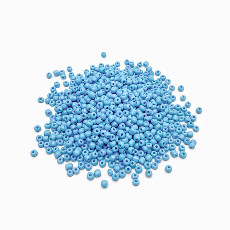 Missanga leitosa azul claro 500g 1