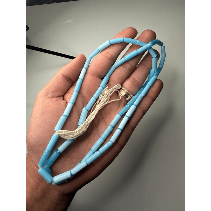 Fio de corais africanos polido (Segui) 5