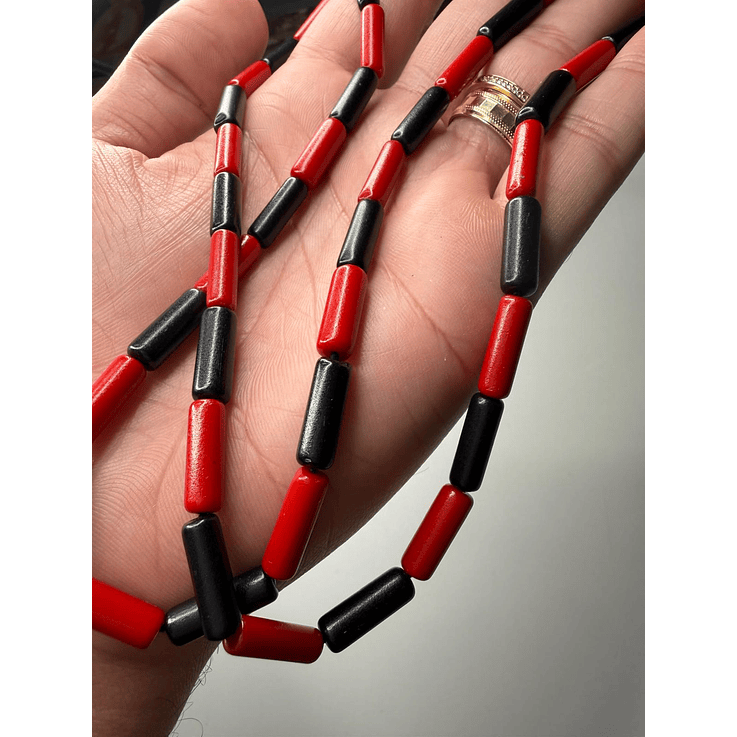 Fio de corais africanos polido (Segui) 2