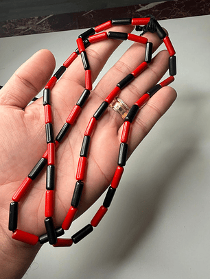 Fio de corais africanos polido (Segui)