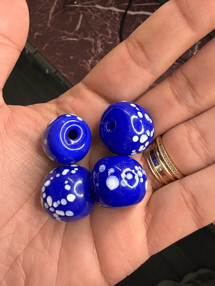 Bola L azul c/ branco 