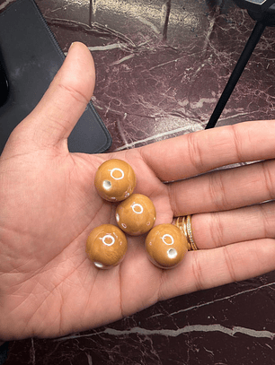 Bola de cerâmica caramelo L