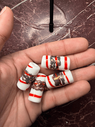 Firma de cobre branco com vermelho L 