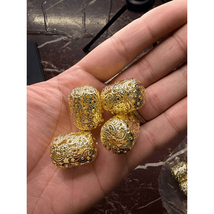 Crioula aramado longa dourado  1