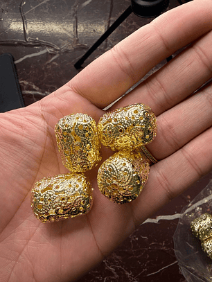 Crioula aramado longa dourado 