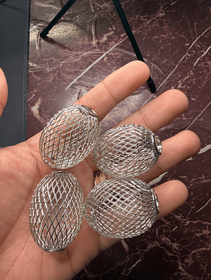 Crioulas aramado cor prata XL