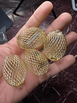 Crioulas aramado cor dourado XL