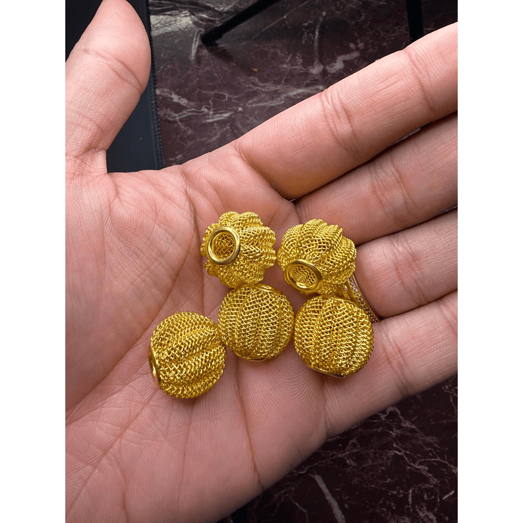 Crioulas aramado Tulipas cor dourado L 1