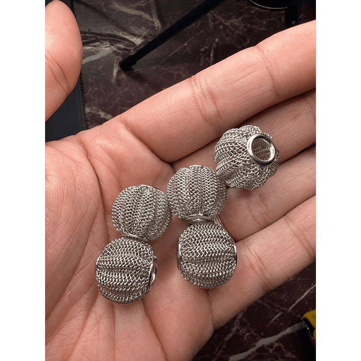 Crioulas aramado pitanga cor prata L 1