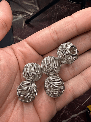 Crioulas aramado pitanga cor prata L