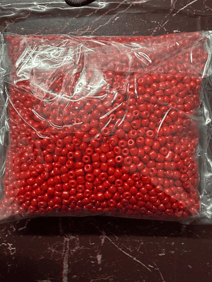 Missanga Vermelho Forte - 500g