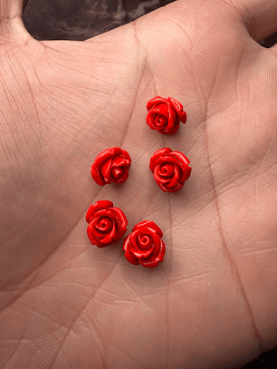 Firmas rosa vermelha 1cm