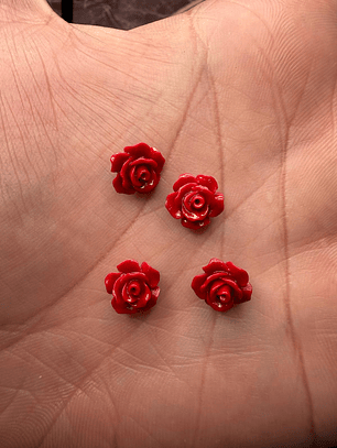 Firmas rosa vermelha escuro 1cm