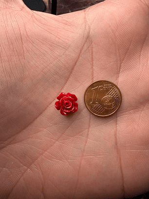 Firmas rosa vermelha escuro 1cm