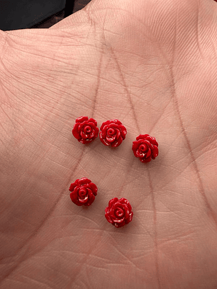 Firmas mini rosa vermelha