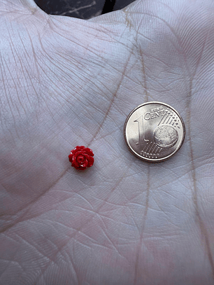 Firmas mini rosa vermelha